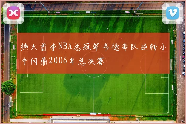热火首夺NBA总冠军韦德率队逆转小牛问鼎2006年总决赛